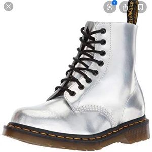Silver dr martens